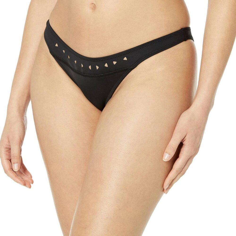 Body Glove Laurie high cut cheeky bikini bottom M Black